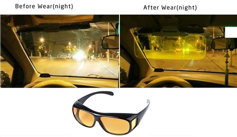 Simyoung HD Night Vision Wrap Around Glasses As Seen on TV Nighttime ...
