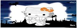 Hello Kitty Sitting Pink Fb Timeline Cover