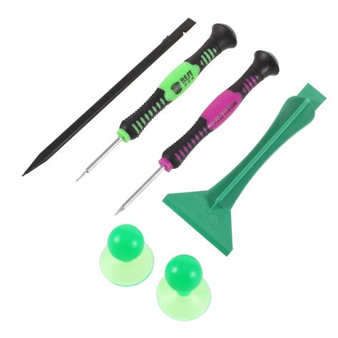 Uniqkart BST-598 6 in 1 Screwdriver Disassemble Tools Set for iPhone i ...