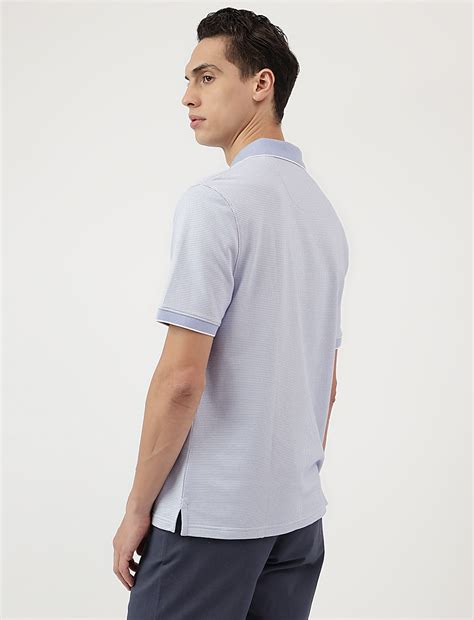 Buy Cotton Rich Self Design Polo Neck T-Shirt at Marks & Spencer