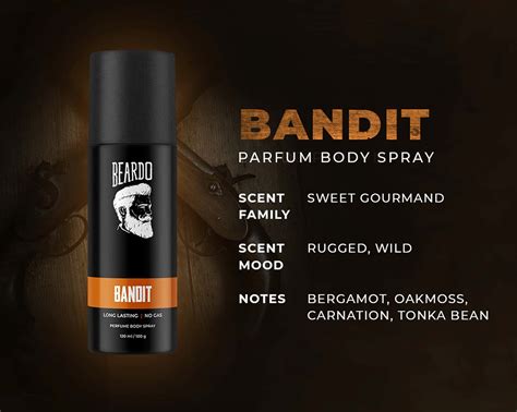 Buy BEARDO BANDIT PERFUME BODY SPRAY - 120 ML Online & Get Upto 60% OFF ...