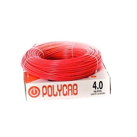 Polycab's Electrical Wire (FRLS) 4 Sq.mm - 200Mtrs - Wires and Cables ...