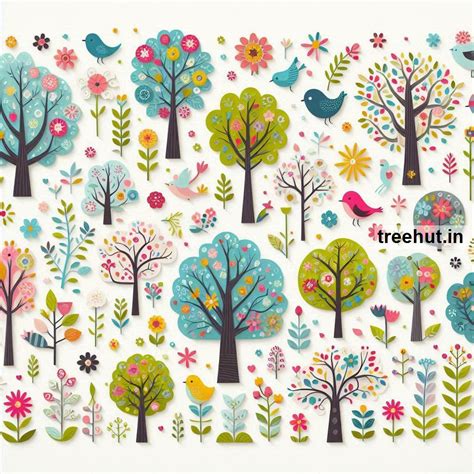 Printable Spring Trees Stickers and 15 Craft Activities for Kids ...