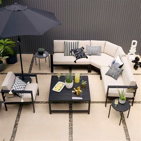 Crosby St. Soho Black Steel Patio Seating Chair | At Home