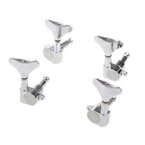 Silver Guitar BASS Machine Heads Tuning Pegs Metal Ferrule Screw ...