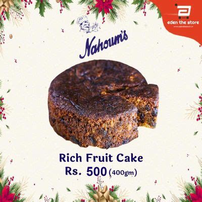 Nahoum's Rich Fruit Cake - 400gm