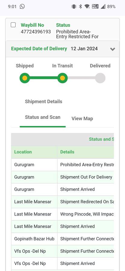 Blue Dart Express — Delivery never attempted and status is updated as ...