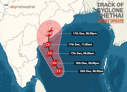 Phethai weakens into a low, to become insignificant soon | Skymet ...