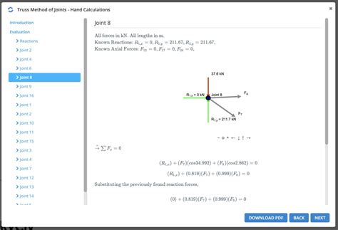 Image result for Solving Trusses Using Method of Joints