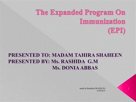 Image result for Expanded Program On Immunization History