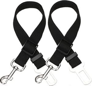 Juflix 2 Packs Dog Cat Safety Seat Belt Strap Car Headrest Restraint ...