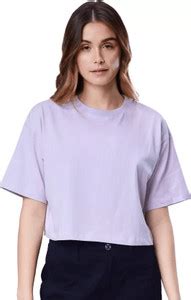 wildborn Casual Solid Women Purple Top - Buy wildborn Casual Solid ...