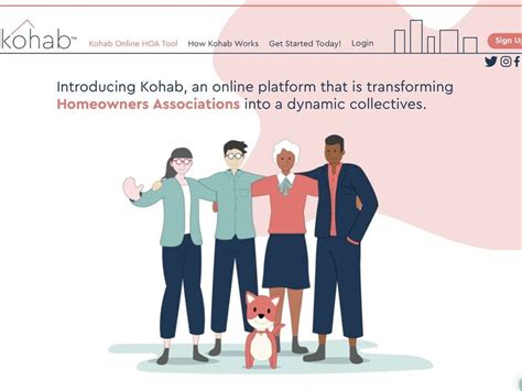 Homeowners Association Online Tools : Kohab platform