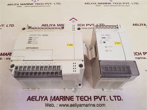 Mitsubishi Melsec Fx-16Mr With Fx-4Ad Programmable Controller Dc24 V ...