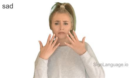 Image result for Sign Language Sad