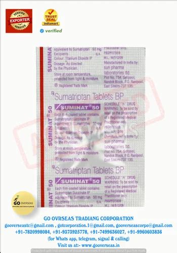 Image result for Sumatriptan 100Mg Tablets