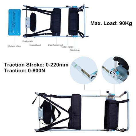 Buy Cervical Spine Lumbar Spine Traction Bed Massage Body Stretch ...