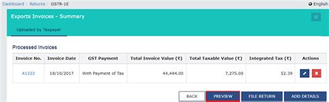 How to create and file details in Table 6A of FORM GSTR-1