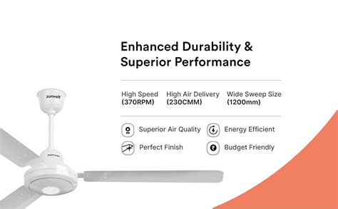 Buy ZunVolt Falco BLDC 5 Star Rated High Speed 1200 mm Remote ...