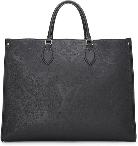 Louis Vuitton Pre-Loved Black Giant Monogram Empreinte On The Go India ...