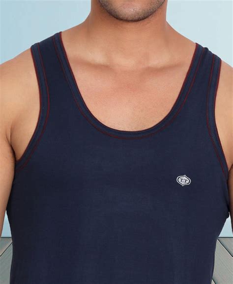 Buy Men Dyed Vest (Pack Of 3) Teal-Brown-Sky ₹260: TT Bazaar – T T Bazaar