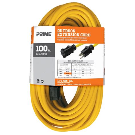 100ft 12/3 SJTW Outdoor Extension Cord — Prime Wire & Cable Inc.