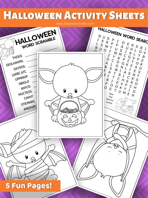 Free Printable Halloween Activity Sheets - Printable Budget Sheets