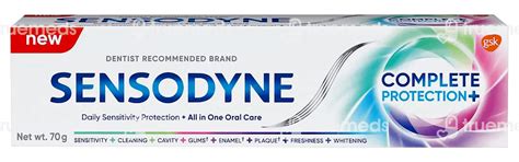 Sensodyne Complete Protection Plus Toothpaste 70 Gm - Uses, Side ...