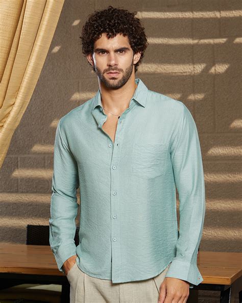 Buy Men's Sage Green Shirt Online in India at Bewakoof