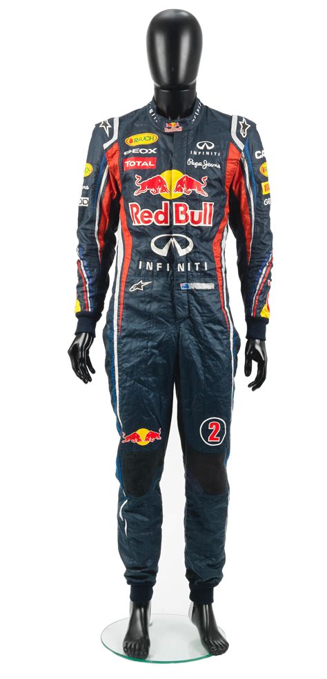 Bonhams Cars : A Pair of Mark Webber Red Bull Racing 2011 F1 overalls ...
