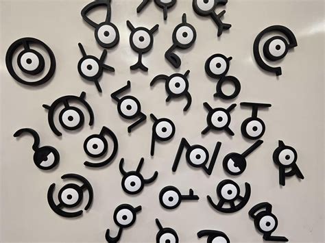 Pokémon Unkown Alphabet Magnets (Read Desc) by Evanescet MakerWorld ...