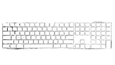Basic Computer Keyboard Drawing 的图像结果