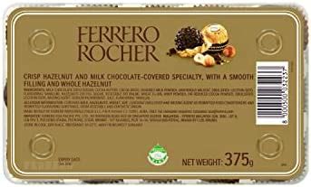 Ferrero Rocher Chocolate Hamper Gift Box, Hazelnut and Milk Chocolate ...