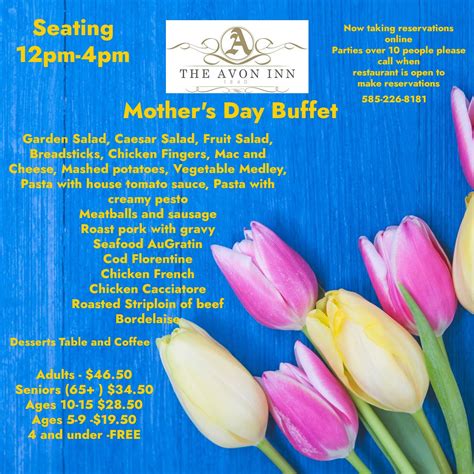 Mothers Day Dinner Buffet , 55 E Main St, Avon, NY, United States, New ...