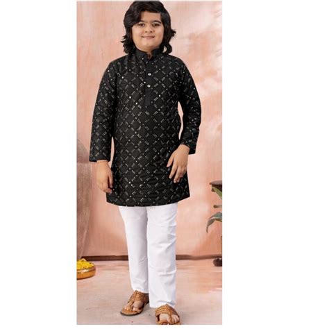 Traditional Indian Kids Boy Kurta Pajama Set – mahezon