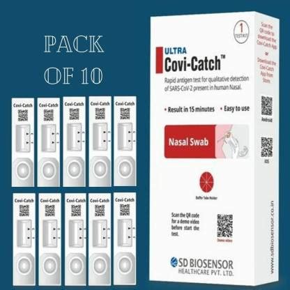 ULTRA Covi-Catch Covid-19 ICMR Approved Rapid antigen Self test Kit ...