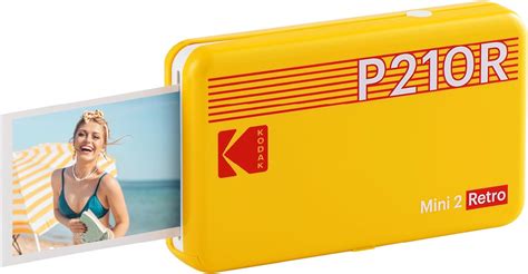 KODAK Mini 2 Retro 4PASS Portable Photo Printer (2.1x3.4) + 8 Sheets ...