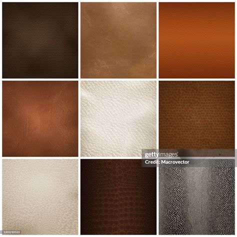 Realistic Leather Texture Set High-Res Vector Graphic - Getty Images