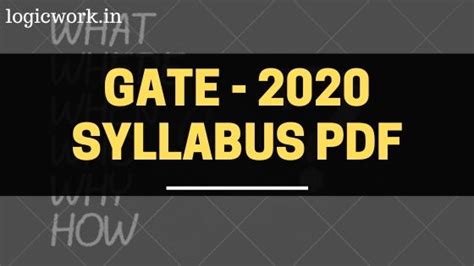 Image result for IIT Gate Syllabus