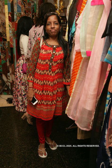 Nancy during the Vimonisha exhibition held at Hyatt Regency in Chennai ...