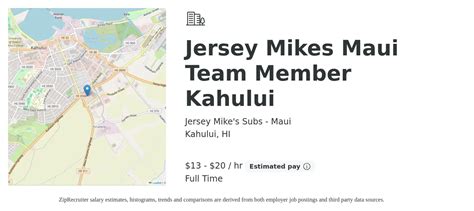 Jersey Mikes Subs Maui Jersey Mikes Maui Team Member Kahului Job Kahului