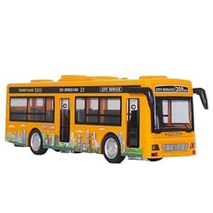 YIQELU Unbreakable Bus Toy Plastic School Bus Toy for Kids Light Music ...