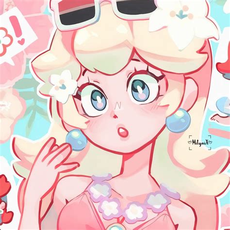 ʚ Princess Peach ɞ | Super mario art, Super princess peach, Mario fan art