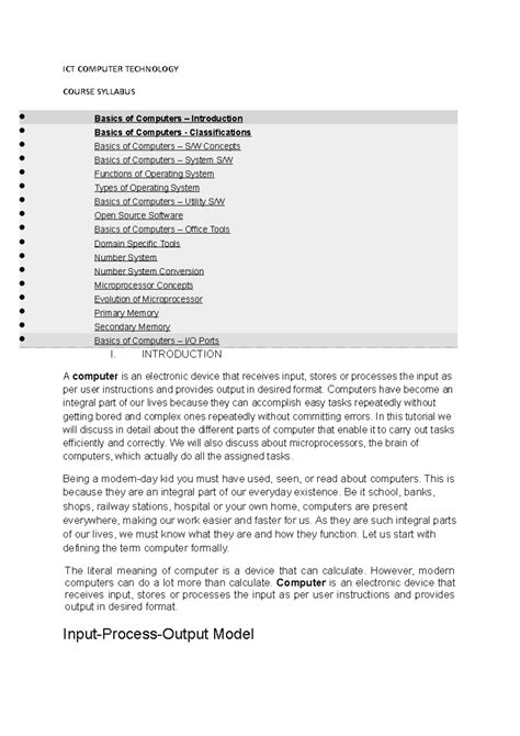 Computer Technology Course 的图像结果