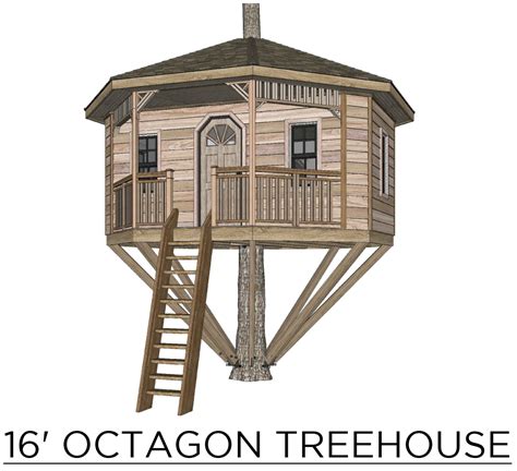 Image result for Tree House Octagonal Building