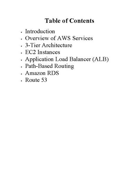 Ppt-project aws - Awa notes - Table of Contents Introduction Overview ...
