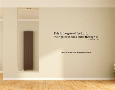 Jesus I This is the Gate I Jesus Christ I Bible Quote I Wall Decal ...