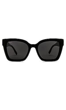 DIFF EYEWEAR Rhys in Black & Grey Polarized | REVOLVE