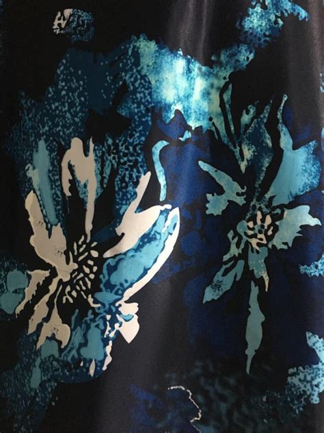 Navy blue heavy satin floral printed crop top lehenga