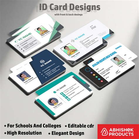 100+ Editable CorelDraw ID Card Design Templates | Professional CDR ...